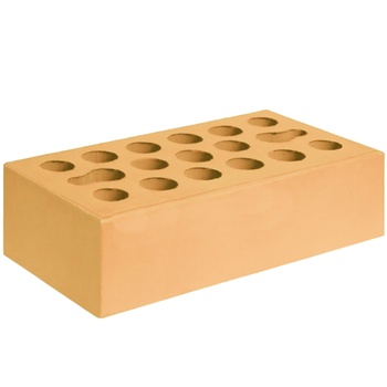 Кирпич (АФОНИНО) керамический ОДИНАРНЫЙ пустотелый лицевой ПШЕНИЧНОЕ ЛЕТО М150 (444шт.)