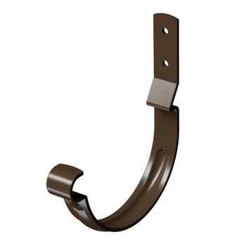 DOCKE STAL PREMIUM Карнизный крюк короткий Каштан (водосток металлический)
