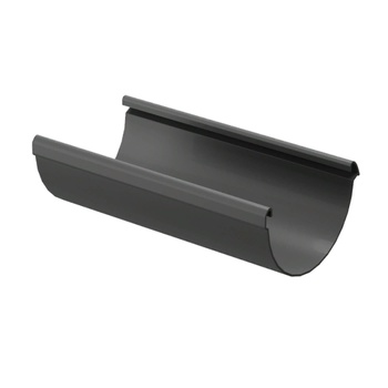 DOCKE LUX Желоб водосточный 3м Графит (водосток пластиковый)