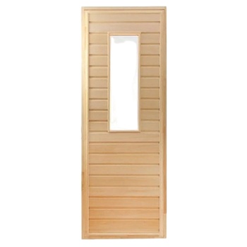 ДВЕРЬ липовая со стеклом(Экстра) 70х700х1800мм