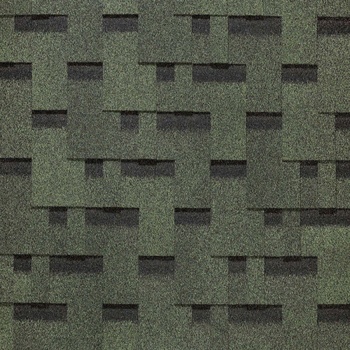 Гибкая черепица Docke PIE, серия EUROPA, коллекция MATRIX (Матрица) Зеленый 3м2