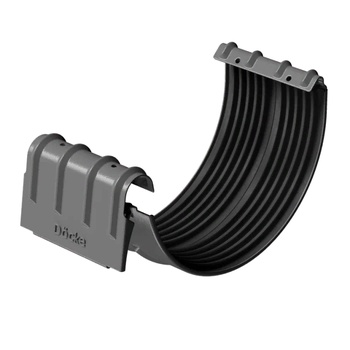 DOCKE STAL PREMIUM Соединитель желобов Графит (водосток металлический)