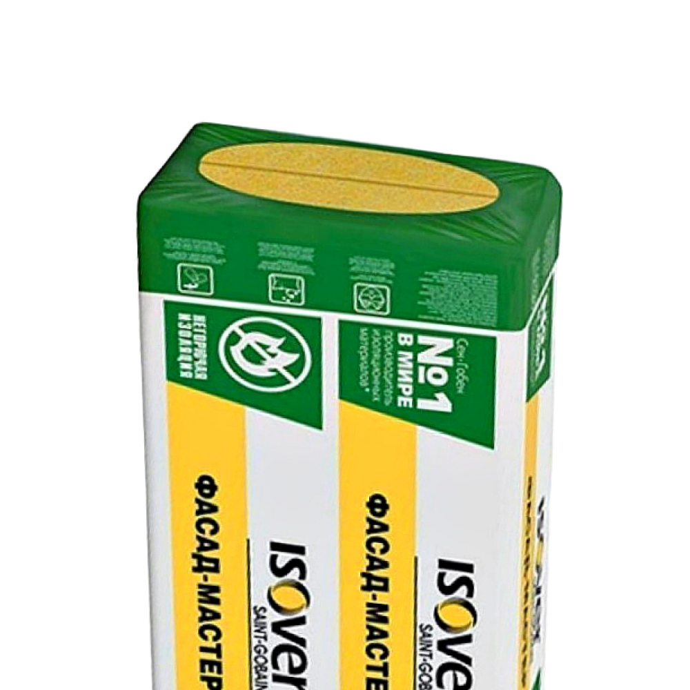 ISOVER ФАСАД Мастер 0,18м3 (600х1000х100мм 3шт) 1,8м2 купить выгодно